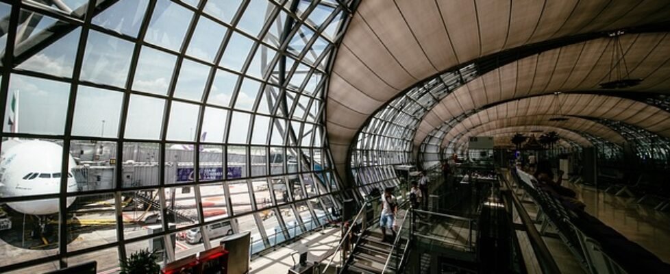 avión, aeropuerto, viaje, asistencia
