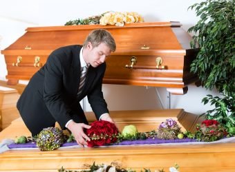 Undertaker in his store