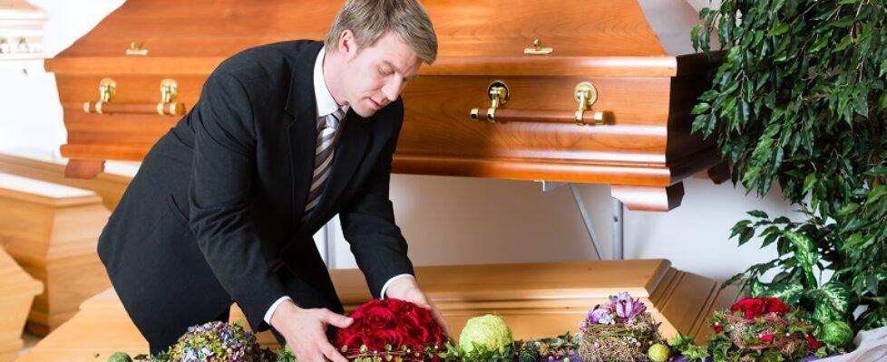 Undertaker in his store