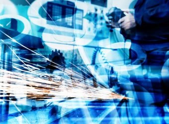 Industrial technology abstract background. Industry