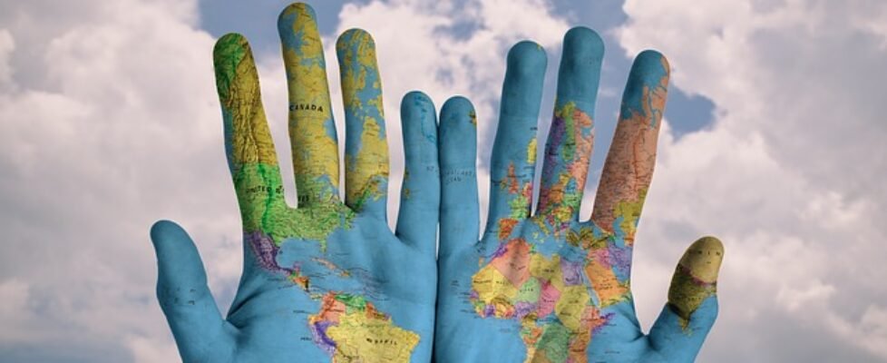 mundo mundial global manos