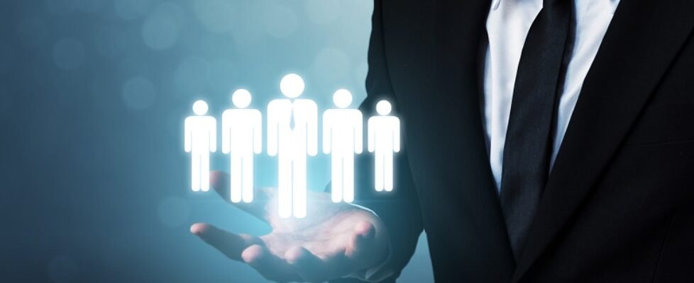 Human resources, talent management and recruitment business concept with copy space for your text