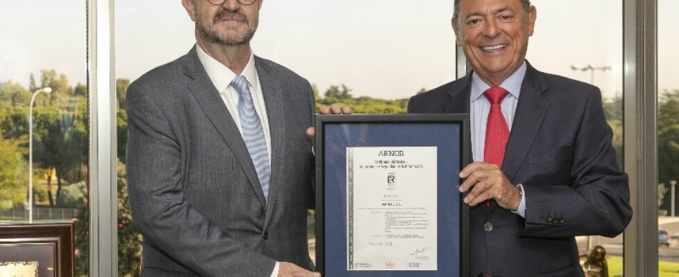 AENOR mapfre ciberseg