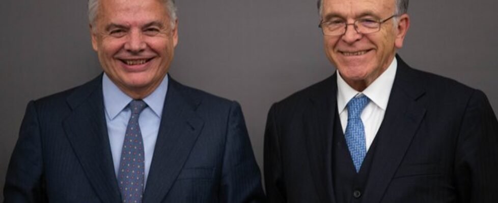 Ignacio Garralda (izqda) e Isidro Fainé