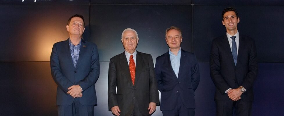Jaime Gregori (Cruz Roja), Enrique Sánchez (Fund Real Madrid), Lorenzo Cooklin (Fund Mutua) y Alvaro Arbeloa