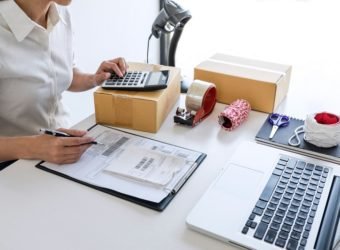 Shipment Online Sales, Small business or SME entrepreneur owner