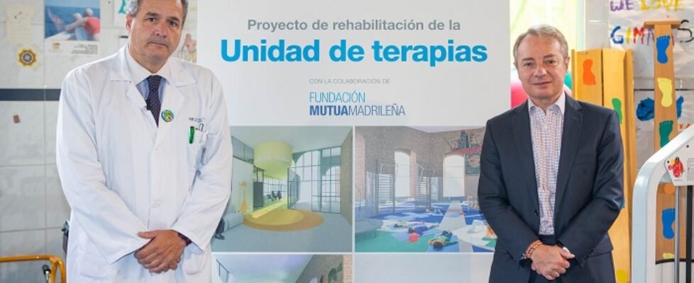 César Gómez, gerente del Hospital Niño Jesús y Lorenzo Cooklin, director gral Fundación Mutua