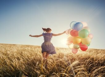 serviall Mujer globos de colores