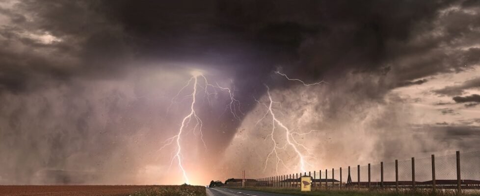 Tornado disaster concept 