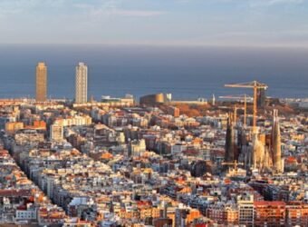 Panoramic,View,Of,Barcelona,,Spain
