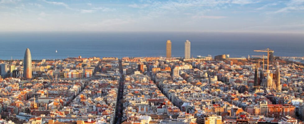 Panoramic,View,Of,Barcelona,,Spain