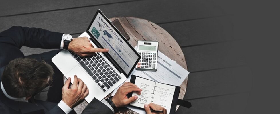 Businessmen working on strategic planning