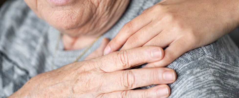 Closeup of a support hands