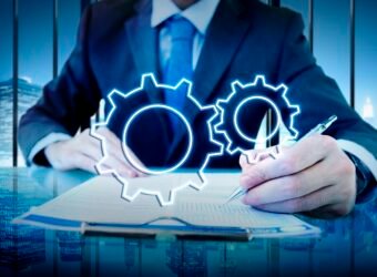 Business Achievement Progress Develpoment Cogwheel Concept