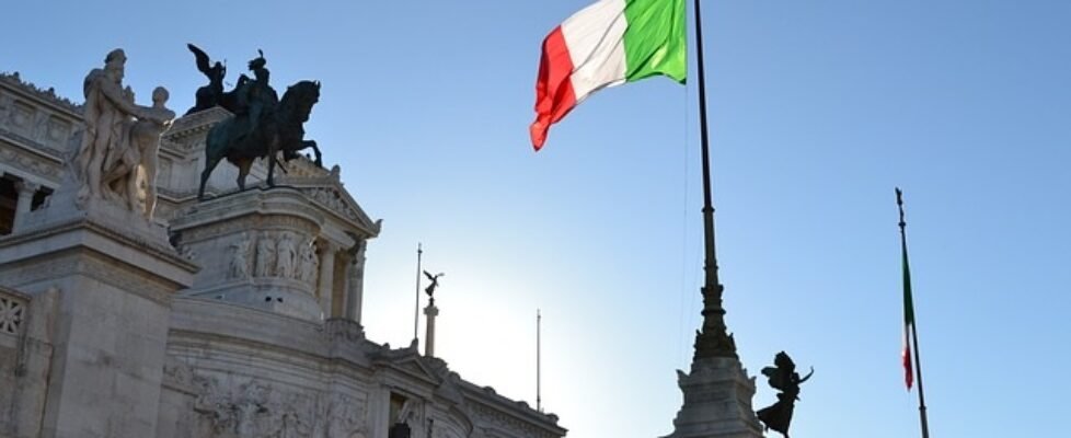 Italia bandera Roma