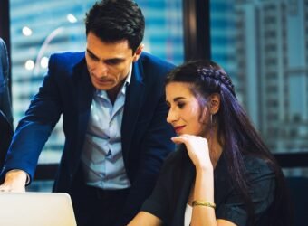 The business teamwork are working together for the goal of the project