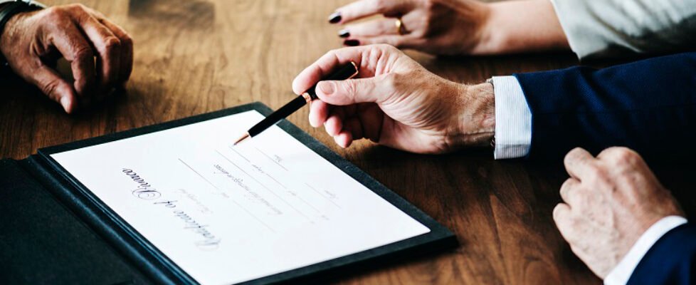 Breakup marriage couple with divorce certification