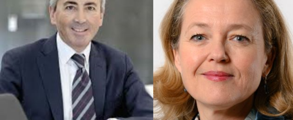 Sergio Álvarez y Nadia Calviño