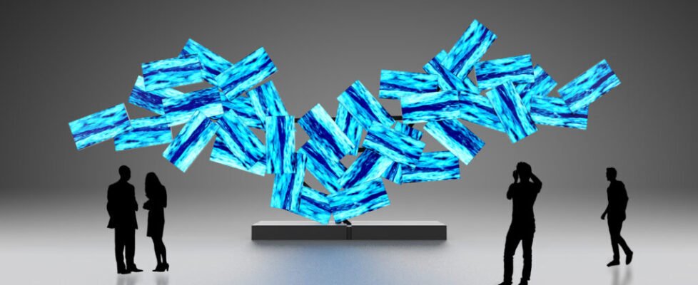 Fabrizio Plessi - I mari del mondo - omaggio a Zaha Hadid