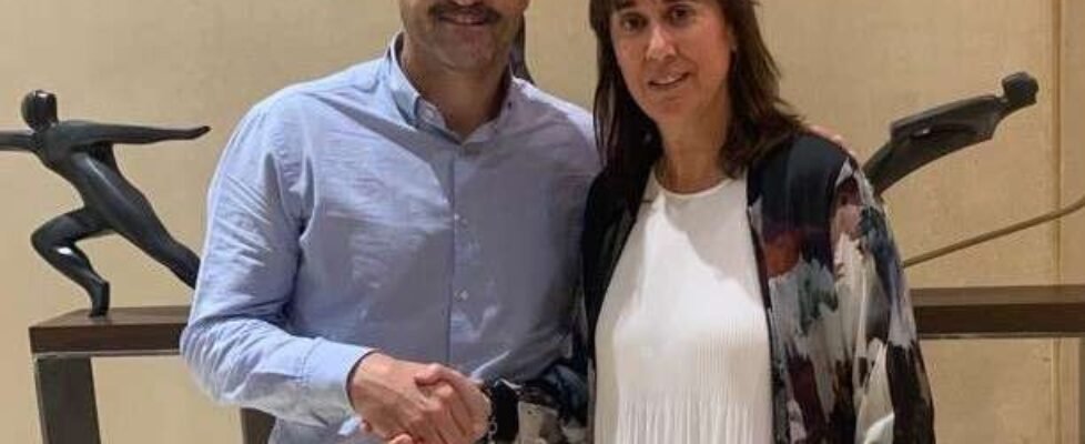 Albert Tomás (RibéSalat) y Anna Soldevila (FCEH)