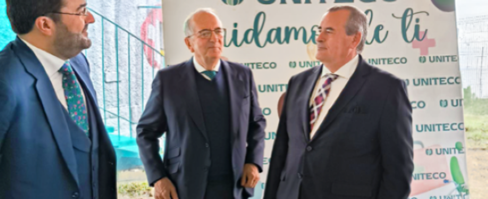 Juan Pablo Núñez, CEO de Uniteco, Gabriel Núñez, Presidente de Uniteco, y Juan José Fernández Ramos, viceconsejero de Sanidad de la C. Madrid