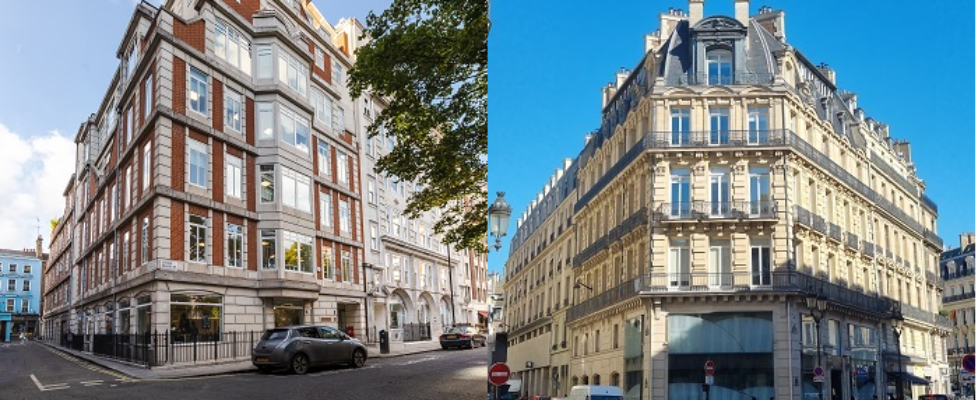 edificiosSantalucía Londres y París