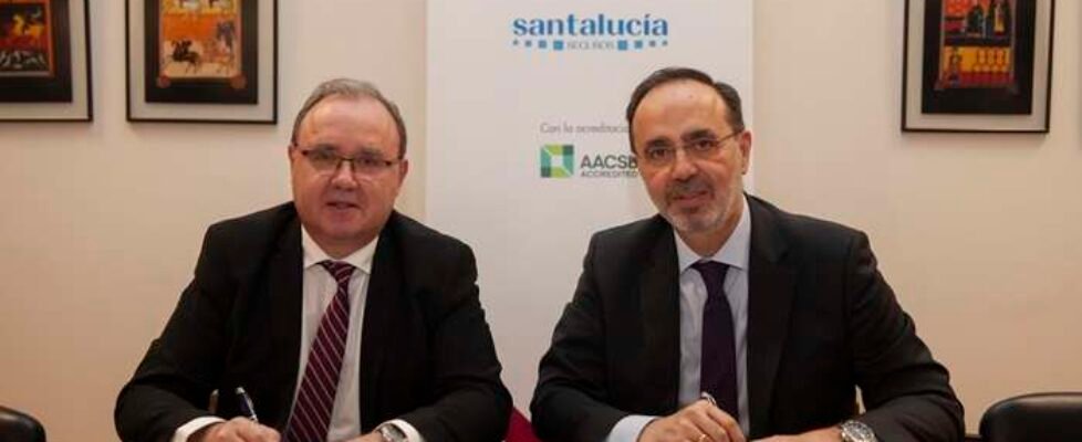 Enrique Sanz Giménez-Rico y Andrés Romero-catedra santalucia comillas