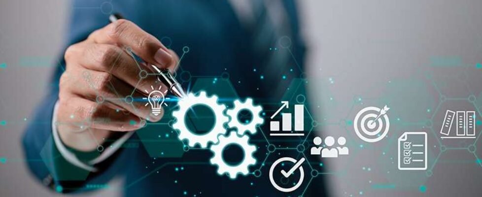 In the hands of a businessman, a virtual innovation. Business Pr