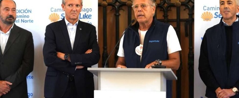 Foto VII Edición Camino de Santiago SegurLike Solidario- Encuentro con Presidente de la Xunta de Galicia