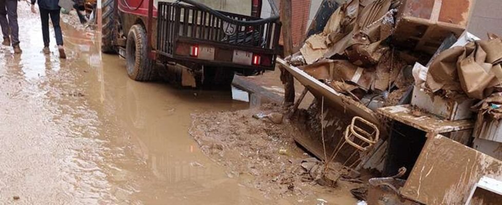flood on the Arga river. Pamplona, ​​Navarra, 11 December 2021