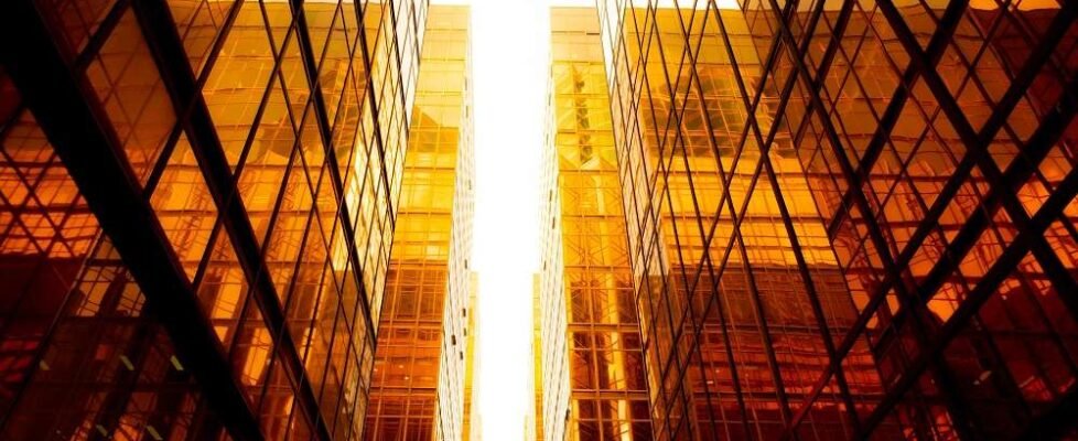 Abstract modern building