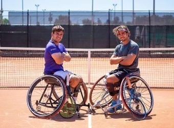 Solunion renueva su patrocinio a los tenistas en silla Dani Caverzaschi y Martín de la Puente