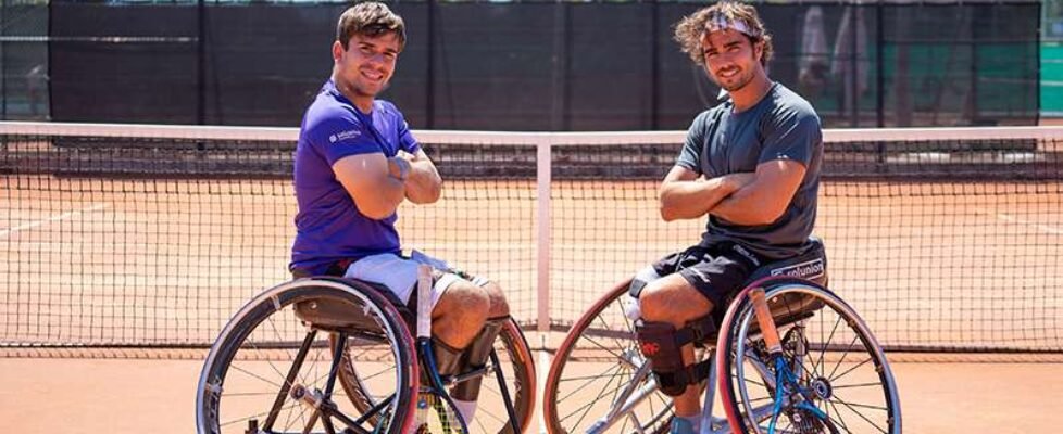 Solunion renueva su patrocinio a los tenistas en silla Dani Caverzaschi y Martín de la Puente