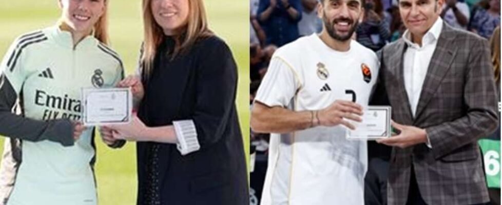 Athenea del Castillo y Facundo Campazzo - jugadores más saludables 2025 -sanitas