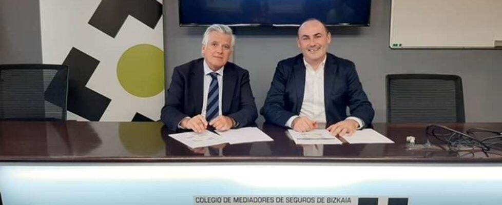 Luis Fernández de Larrea y Miguel Ángel Lavín Diego- colegio bizkaia alava e imq
