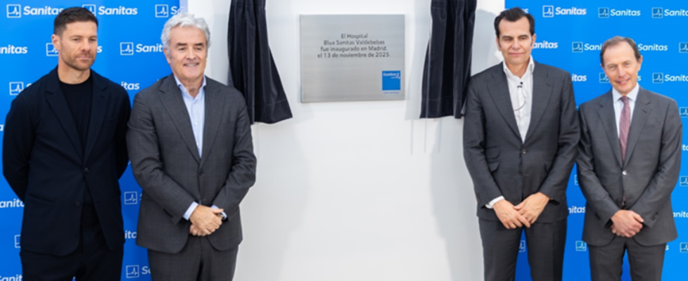 inauguracion hospital blua valdebebas sanitas iñaki peralta iñaki ereño emilio butrageño y xabi alonso