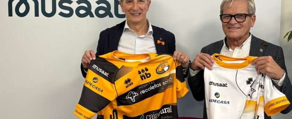 musaat y club aparejadores rugby - Vicente García Tapias, director general (izq.), y Antonio L. Mármol, presidente (dcha)