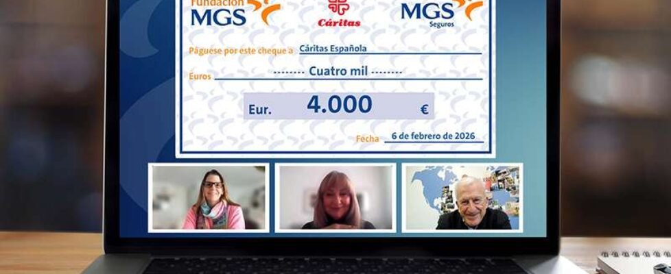 Fundacion MGS entrega donacion Caritas